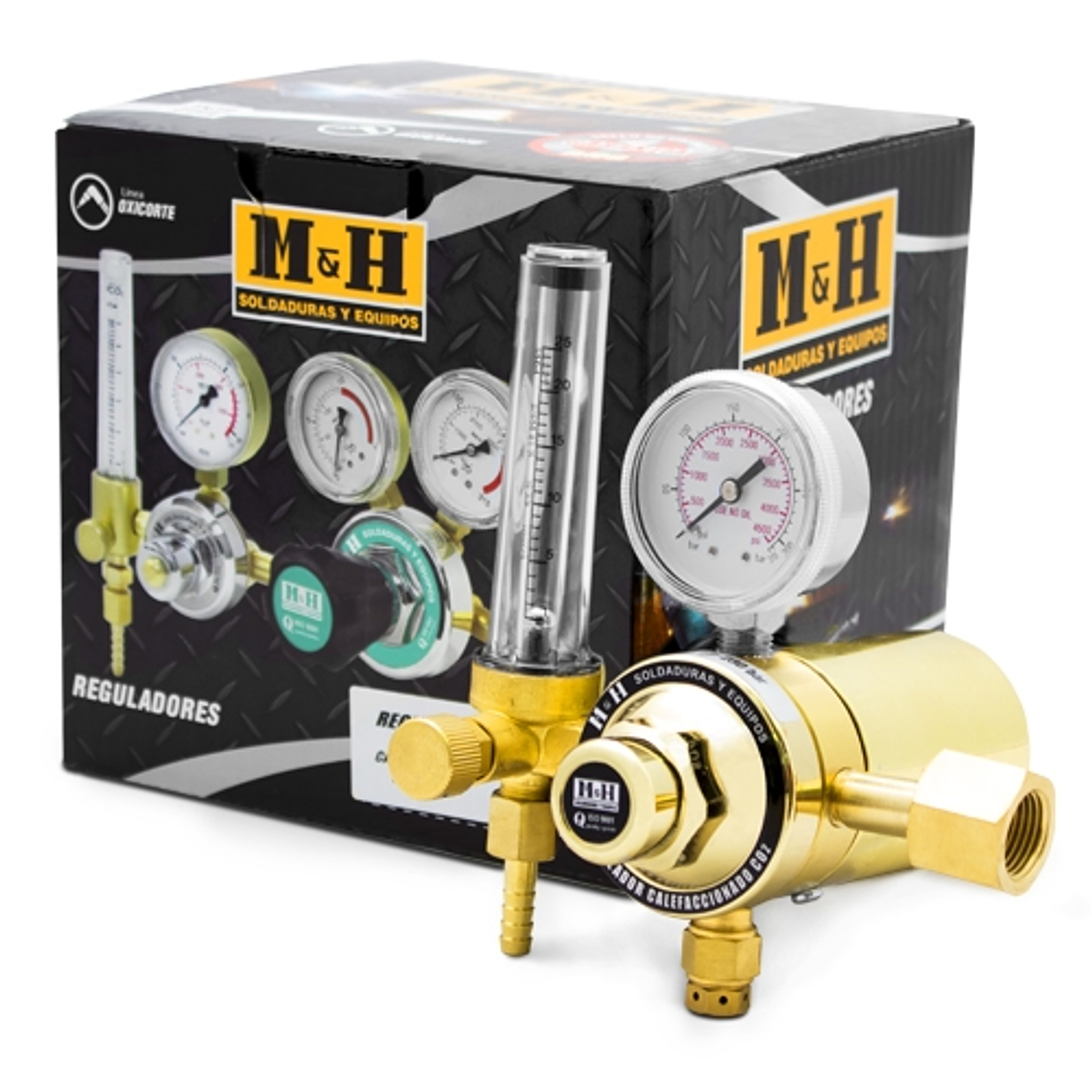 Regulador flujómetro Co2 calefaccionado  1