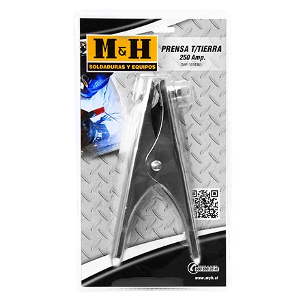 Prensa toma tierra 250 AMP - Blister  1