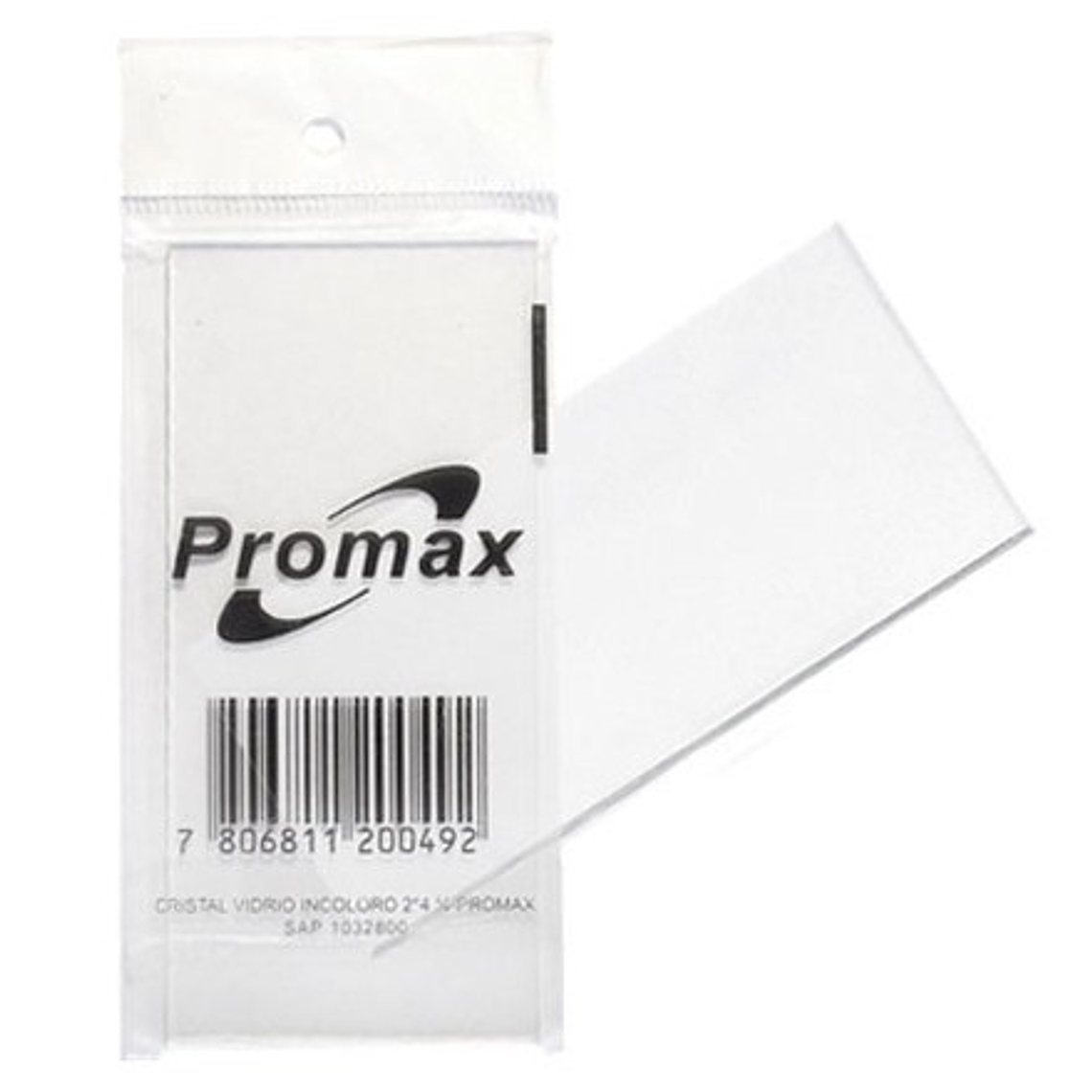 Cristal vidrio incoloro 2*4 ¼  1