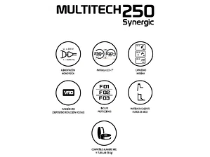 Soldadora Inversora multiproceso MULTITECH 250 SYNERGIC