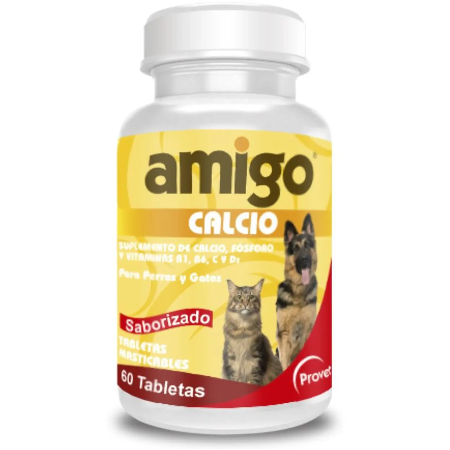 Amigo Calcio Suplemento Perros Gatos 60 Tab