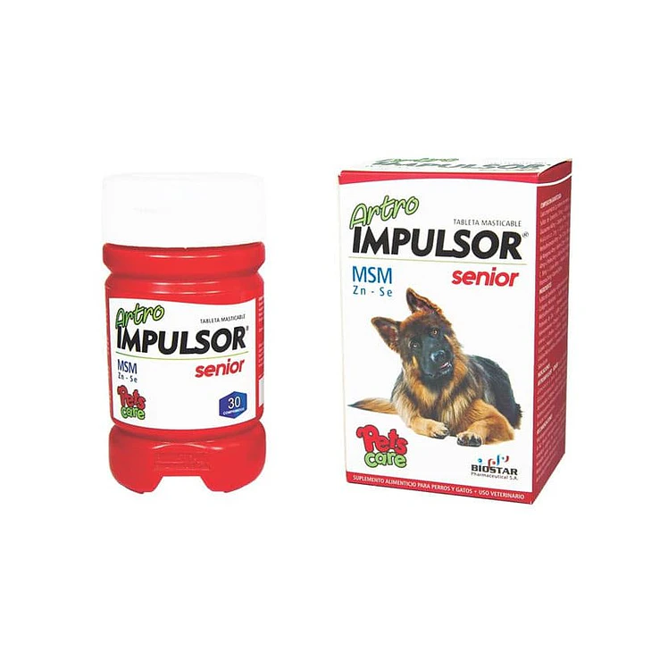 Artro Impulsor Suplemento Perros Gatos Senior 30 Tab