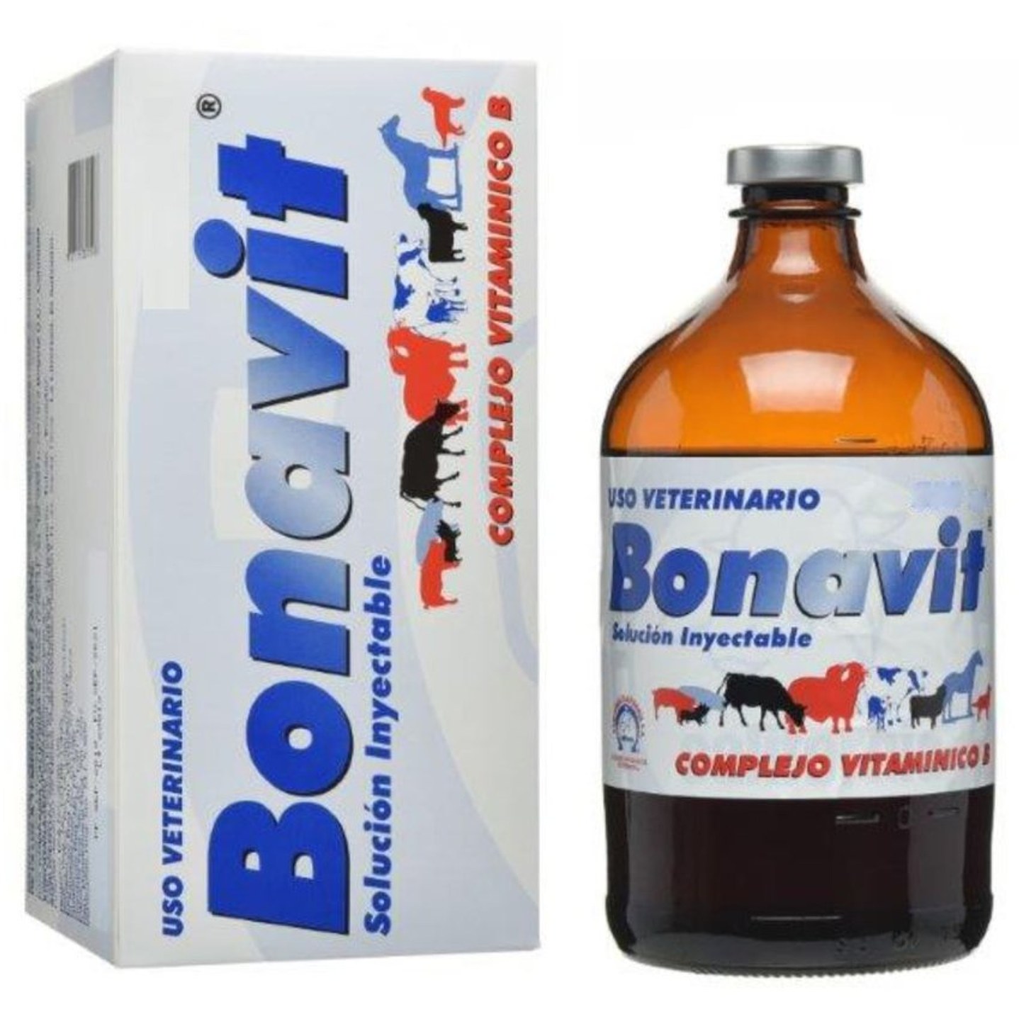 Bonavit Inyectable Vitaminas Bovinos Y Otros Animales 250Ml