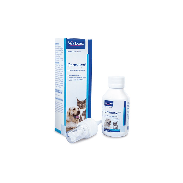 Dermosyn Locion Piel Perros Gatos 100Ml