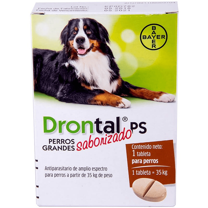 Drontal Ps Antiparasitario Perros Grandes 1 Tableta