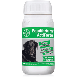 Equilibrium Actiforte Vitaminas Minerales Perros 60 Tabletas