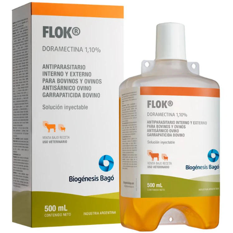 Flok 1.1 Antiparasitario Bovinos Y Ovinos 500Ml