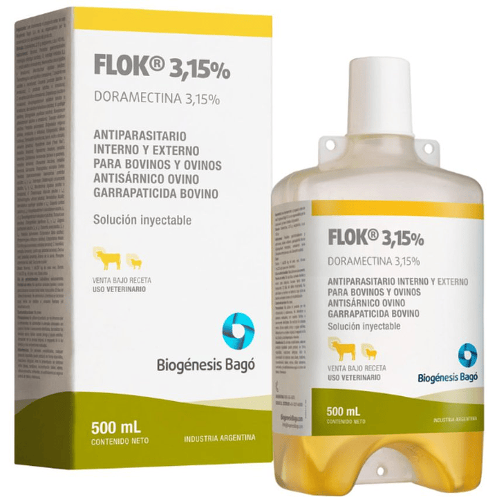 Flok 3.15 Antiparasitario Bovinos Y Ovinos 500Ml