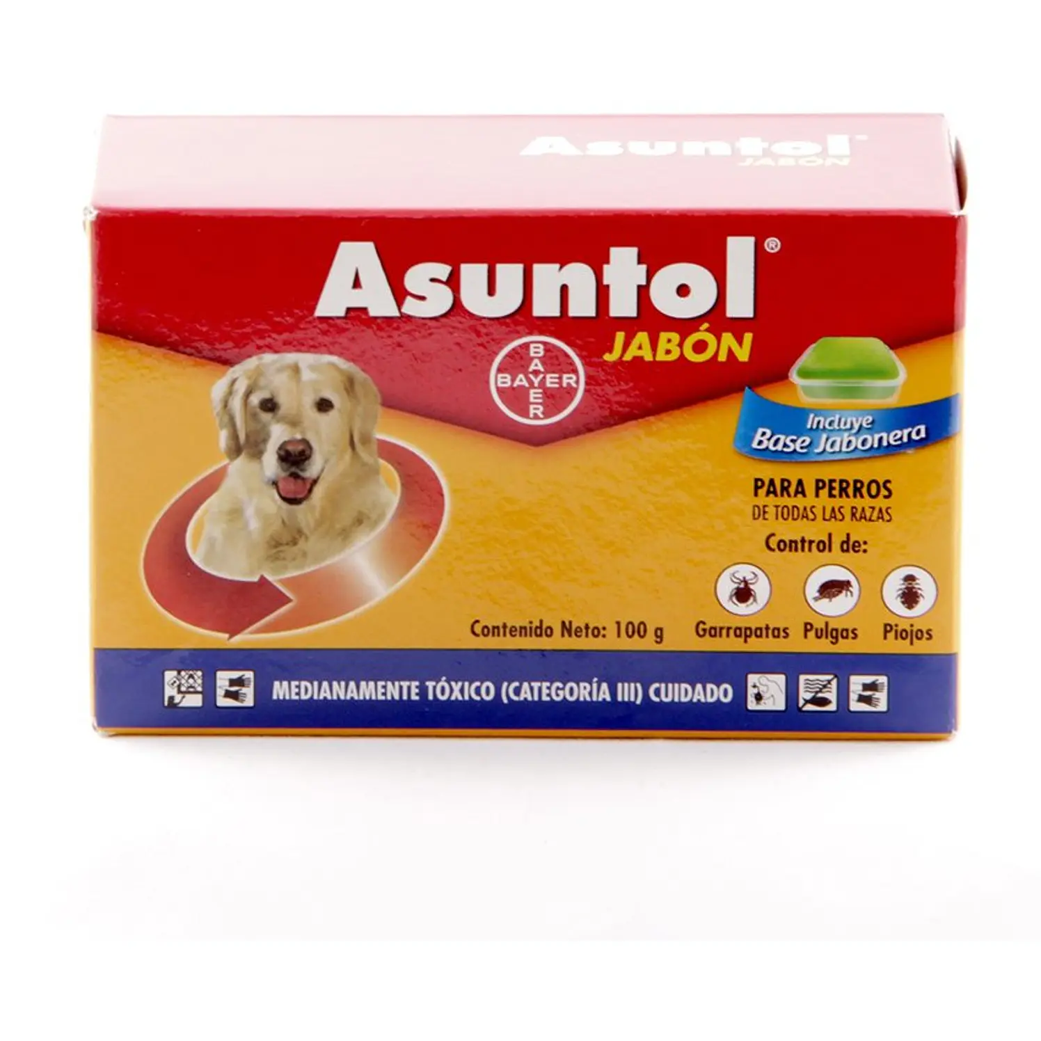 Jabon Asuntol Antipulgas Perros Gatos 100G