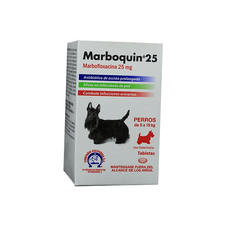 Marboquin Antibiotico Perros Gatos 25Mg