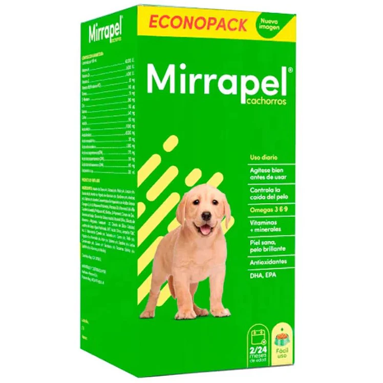 Mirrapel Multivitaminico Oleoso Perros Cachorros 120Ml