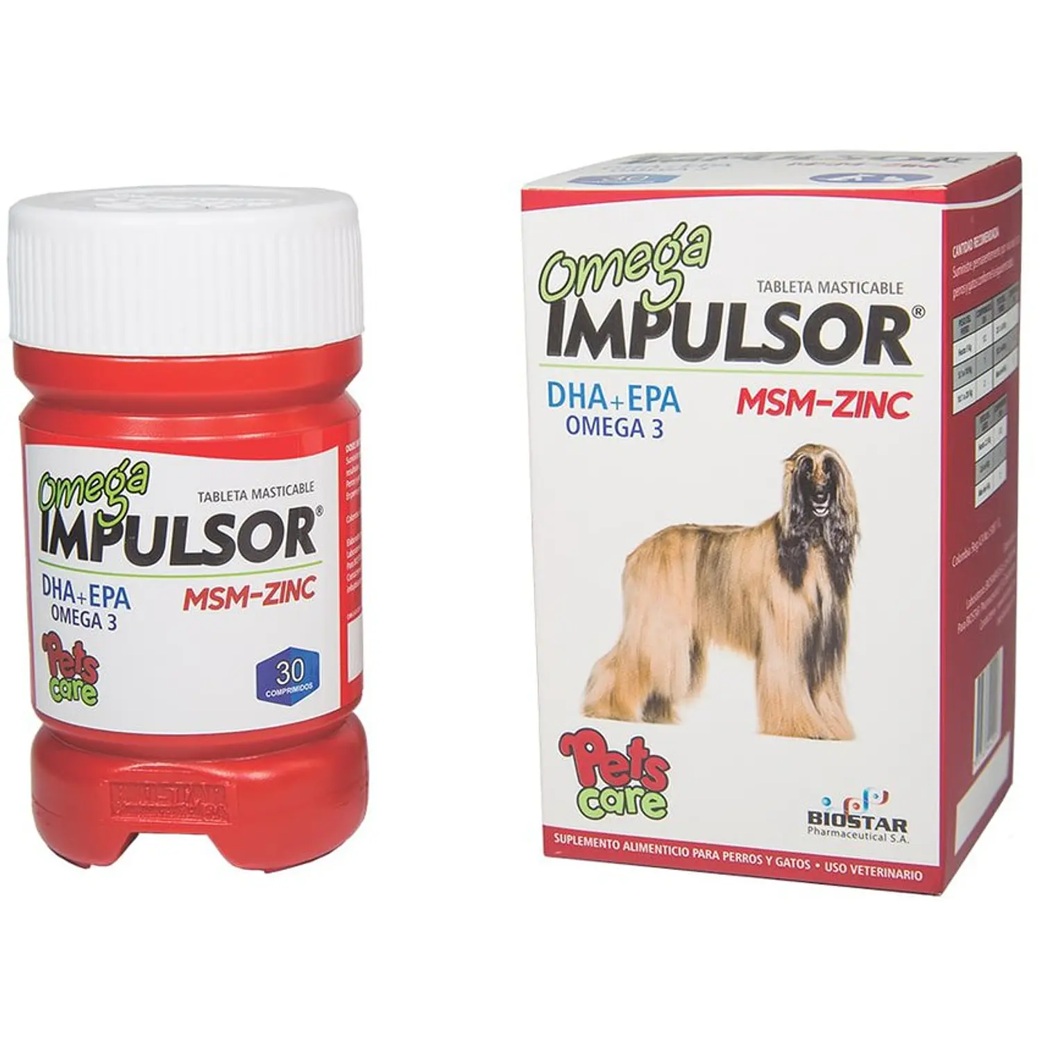 Omega Impulsor Suplemento Alimenticio Perros Gatos Tabletas