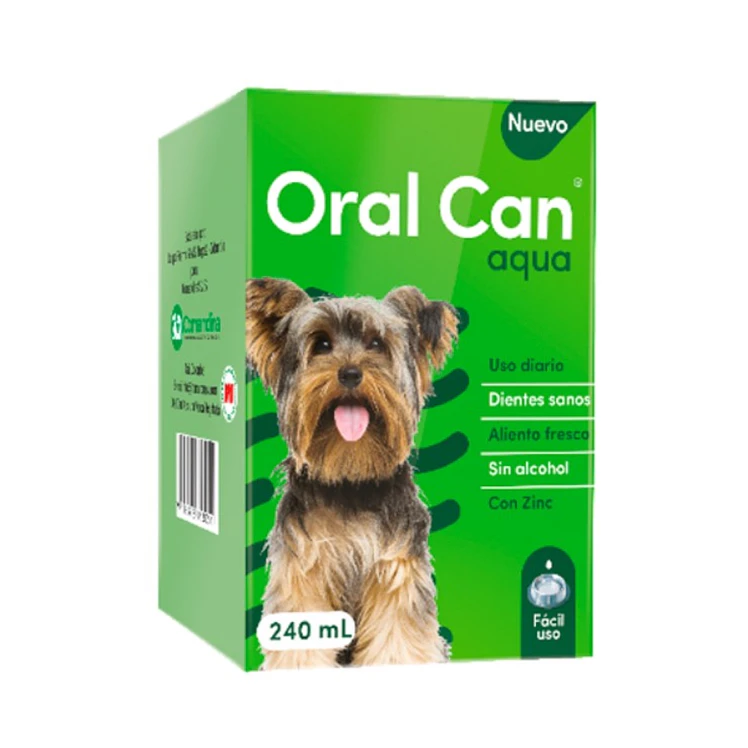 Oral Can Aqua Cuidado Oral Perros Frasco 240Ml