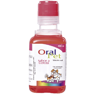 Oralpet Rehidratante Oral Perros Gatos Sabor Cereza 400Ml