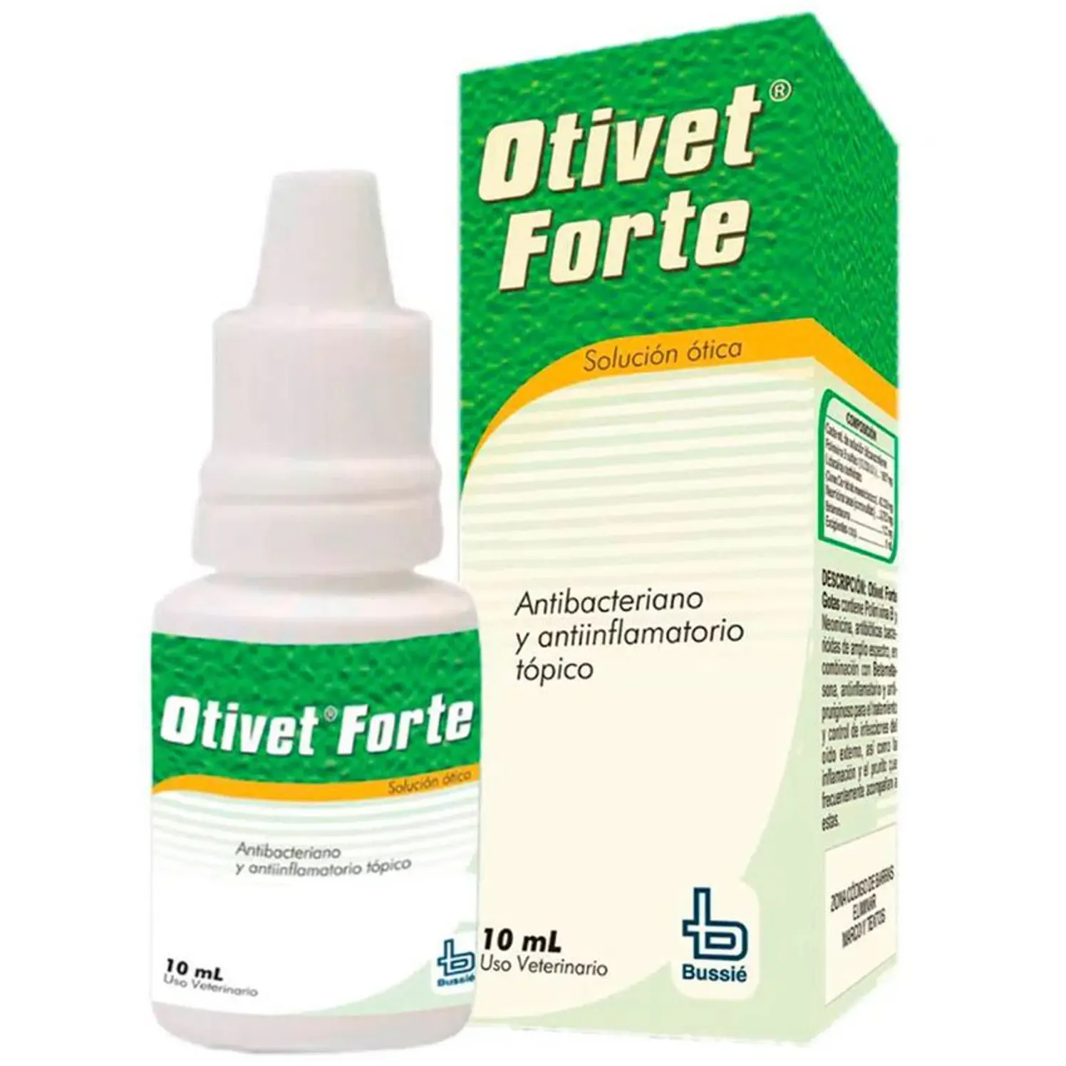 Otivet Forte Solucion Otica Antiinflamatorio Perros Gatos 10Ml
