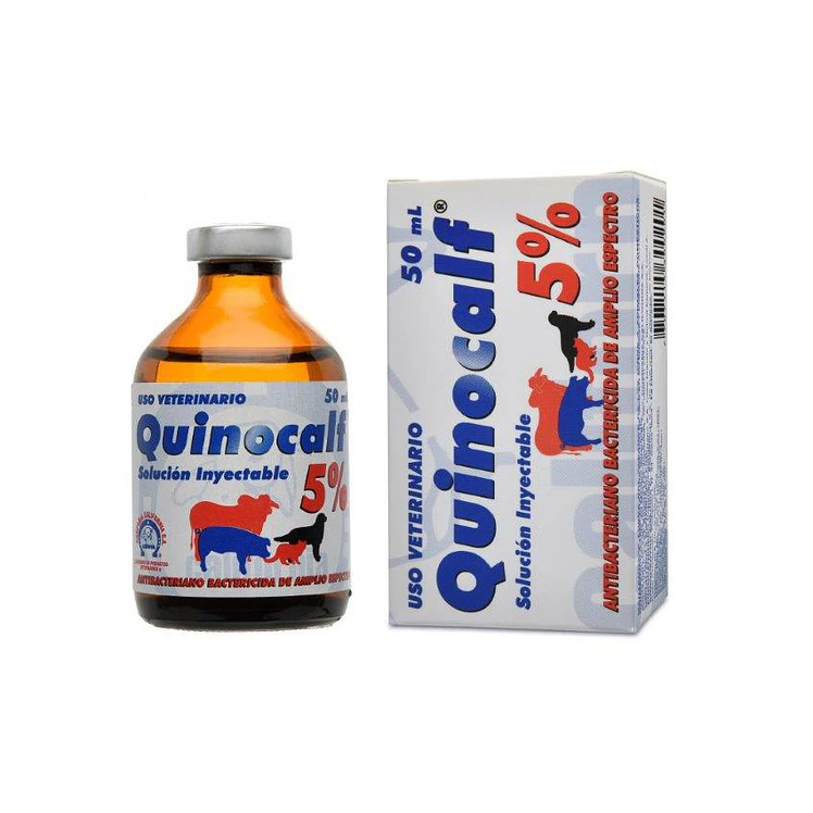 Quinocalf 5 Antimicrobiano Inyectable Bovinos 50Ml
