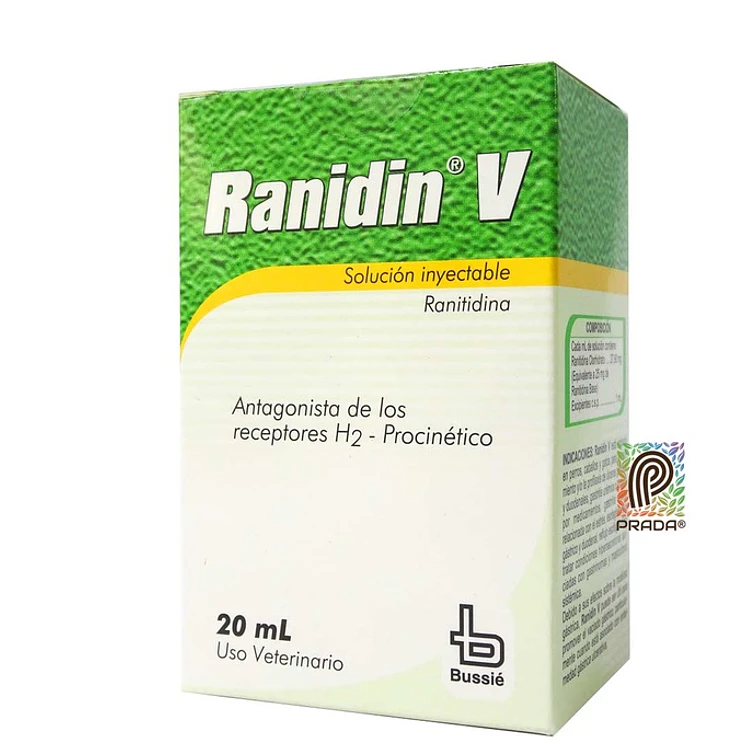 Ranidin V Tratamiento Ulceras Gastricas Perros Frasco X20Ml