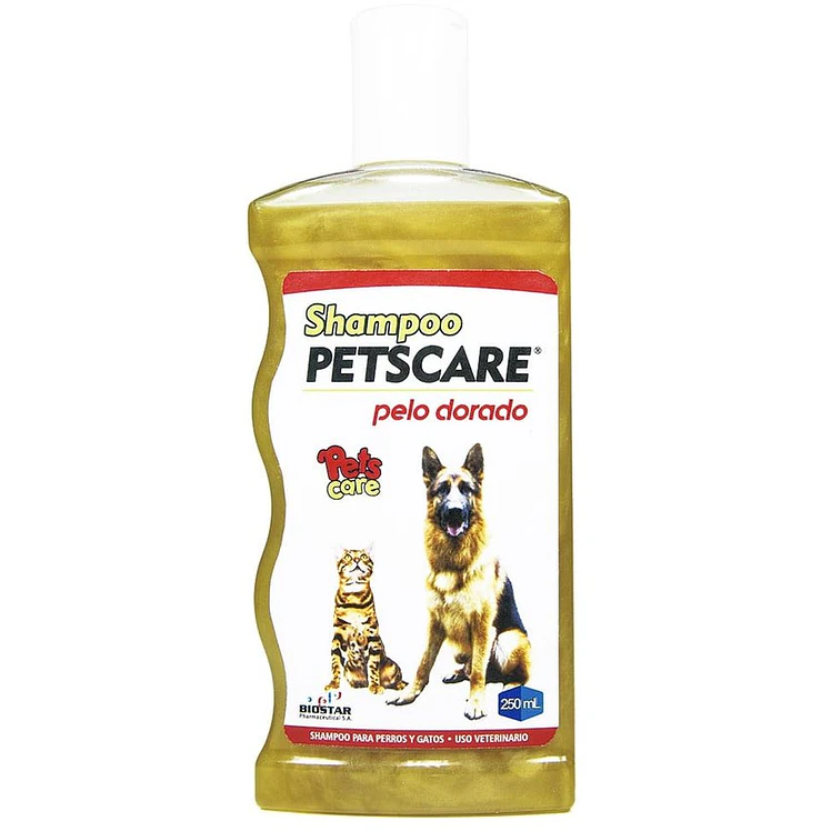 Shampoo Petscare Pelo Dorado Perros Gatos 250Ml