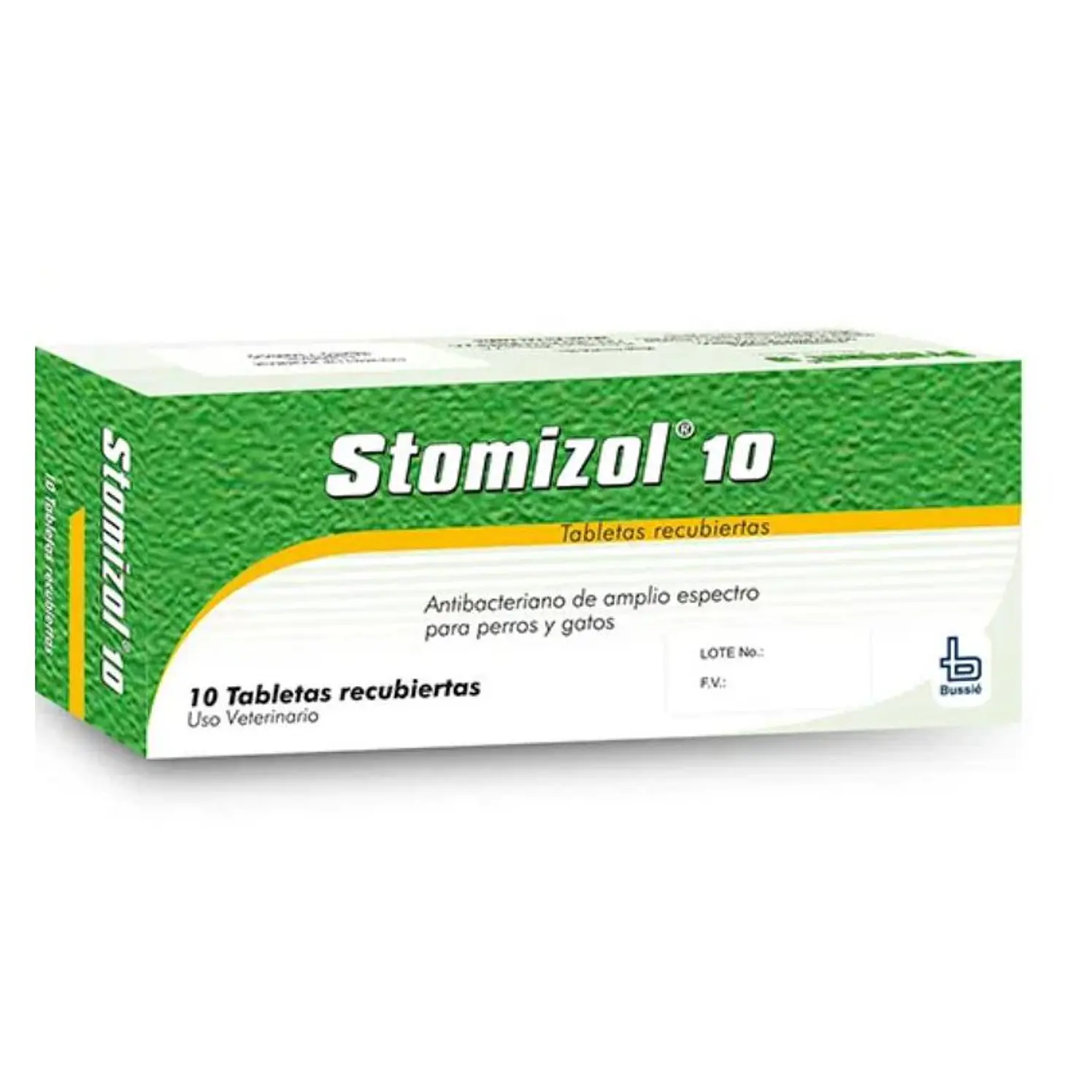 Stomizol 10 Antibacteriano Perros Y Gatos Tabletas X10
