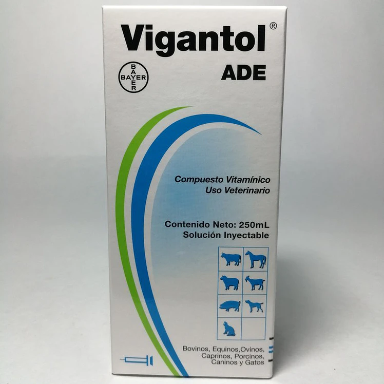 Vigantol Ade Vitaminas Inyectables Bovinos 250Ml