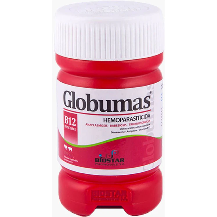 Globumas B12 Hemoparasiticida Equinos Bovinos 500Ml