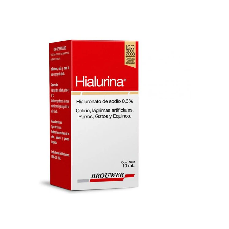Hialurina Gotas Ojos Perros Gatos 10Ml