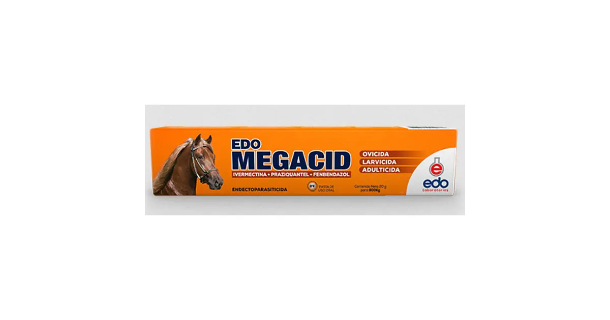 Megacid Antiparasitario Equinos 20G