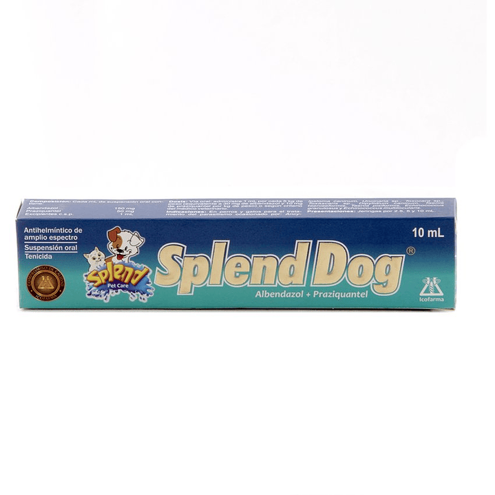 Splend Dog Antiparasitario Suspension Oral Perros Gatos 10Ml