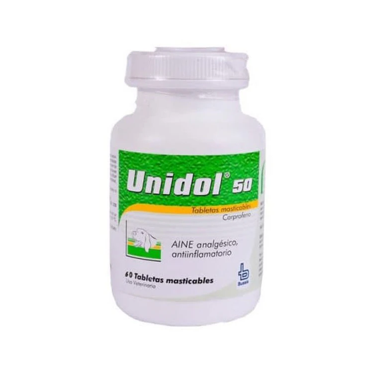 Unidol 50 Analgesico Antiinflamatorio Perros Y Gatos 60Tab