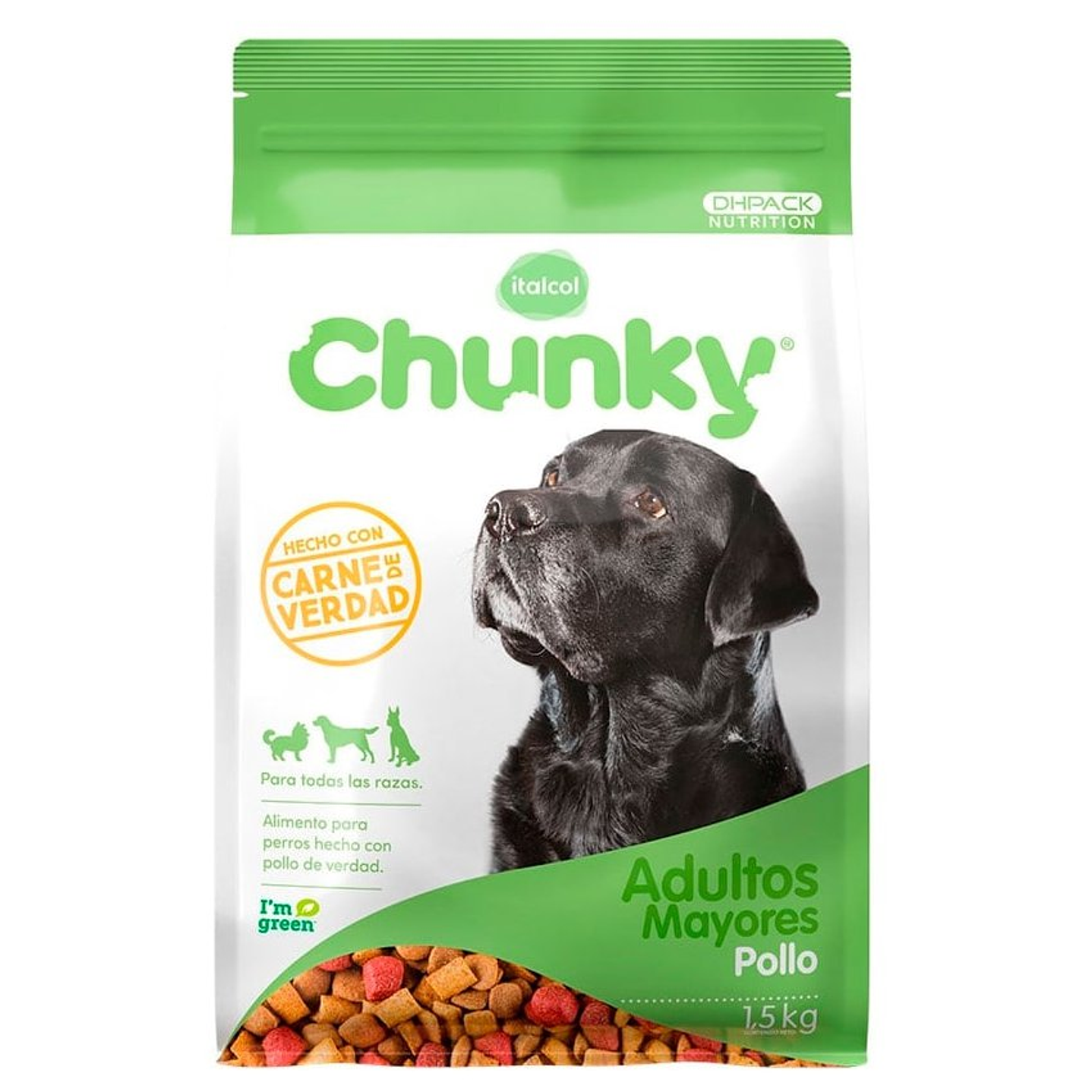 Chunky Pollo Perros Adultos Mayores 1.5Kg