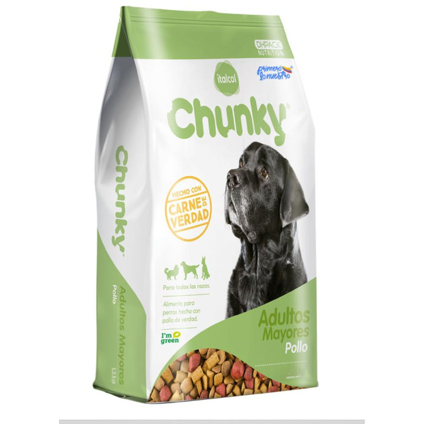 Chunky Pollo Perros Adultos Mayores 12Kg