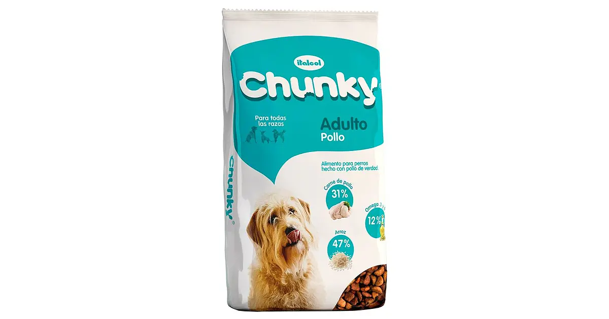 Chunky Pollo Perros Adultos 25Kg