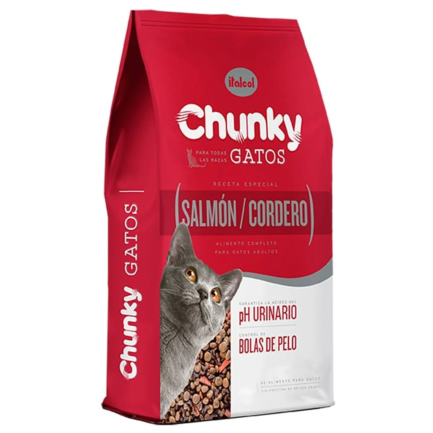 Chunky Salmon Cordero Gatos Adultos 500G