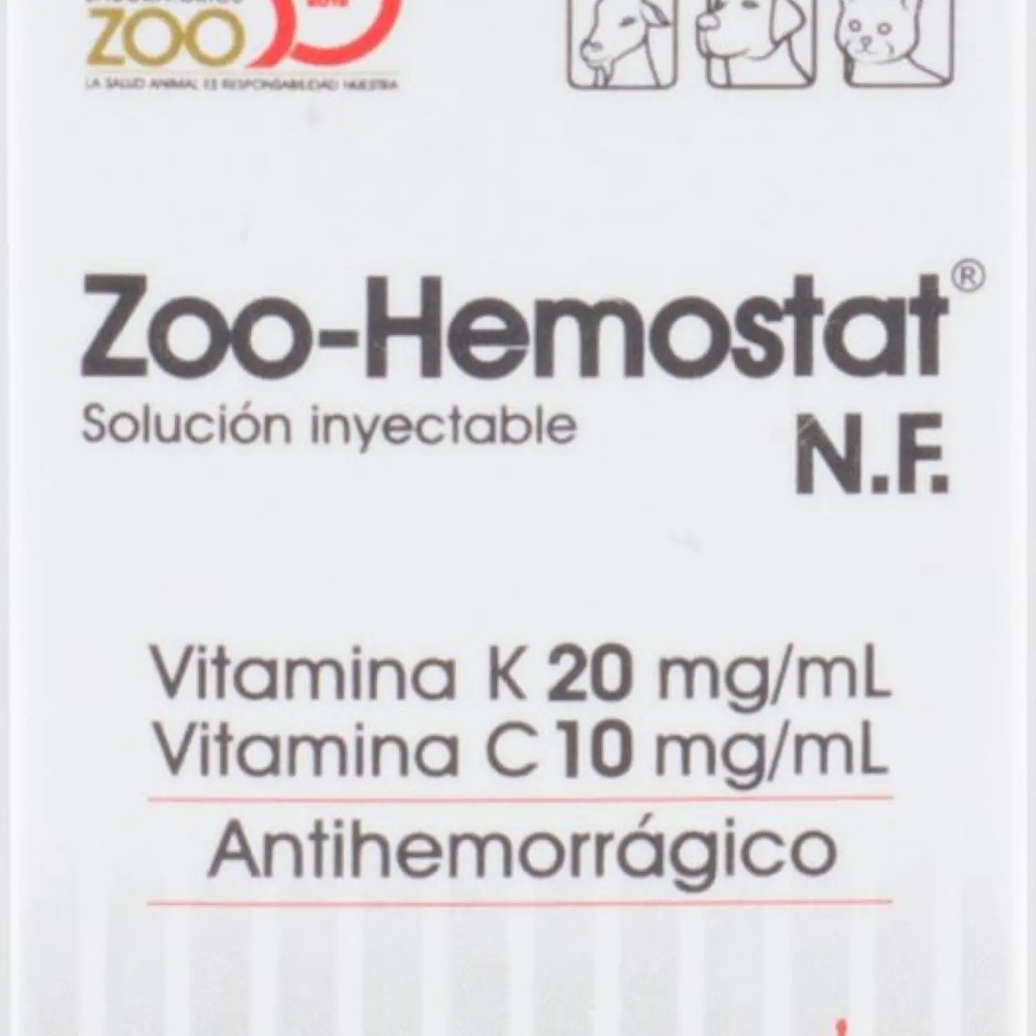Zoo Hemostat Nf Solucion Inyetable x10ml