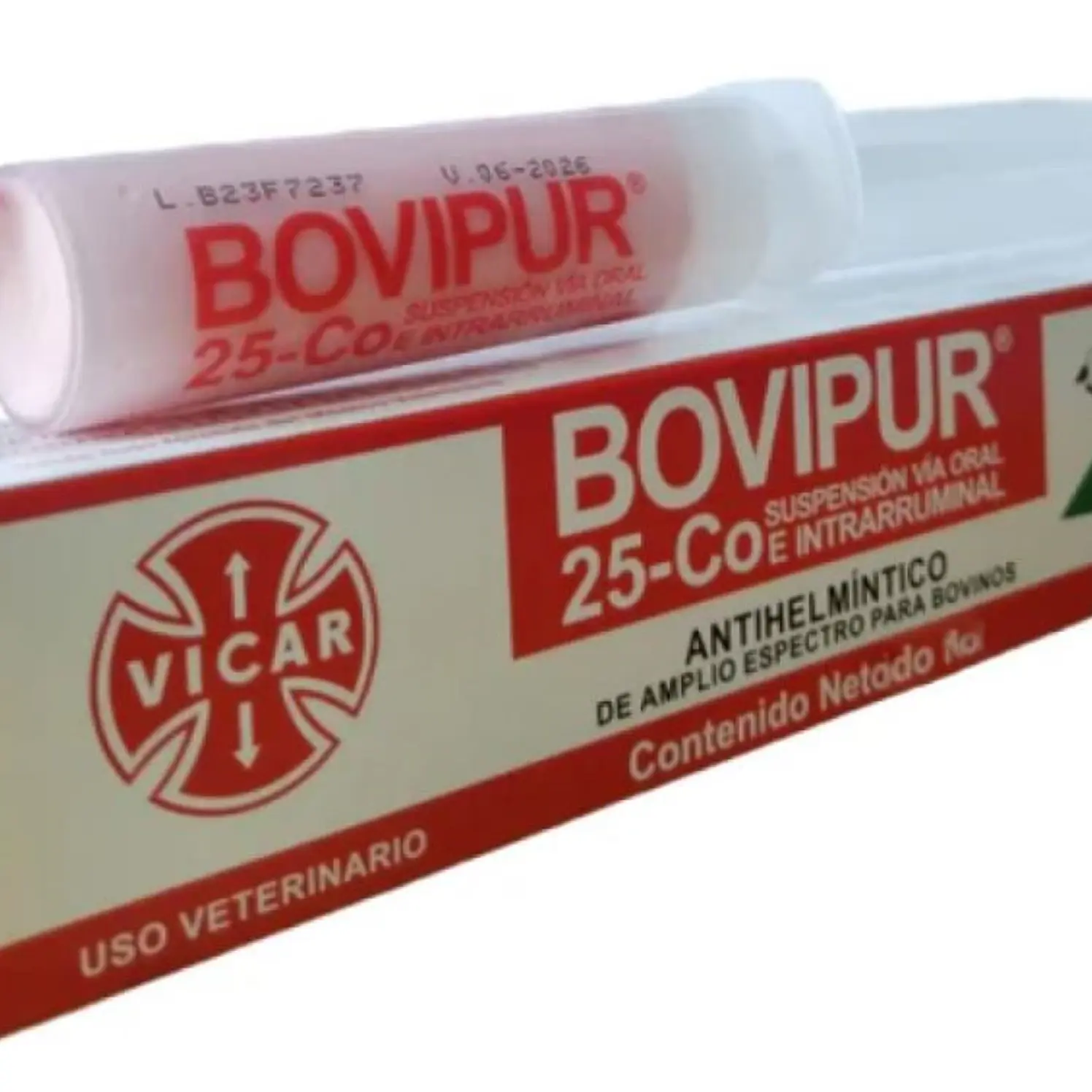 Bovipur 25% Co Antiparasitario Suspension Oral Jeringa x20ml