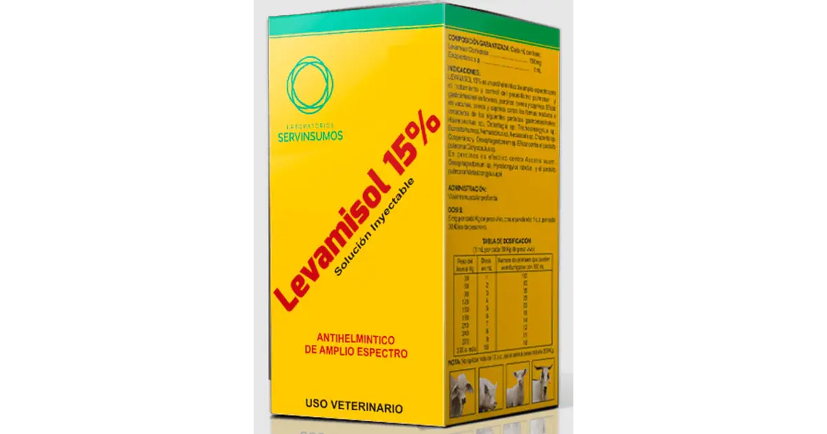 Antiparasitario Levamisol 15% Inyectable x20ml Servinsumos