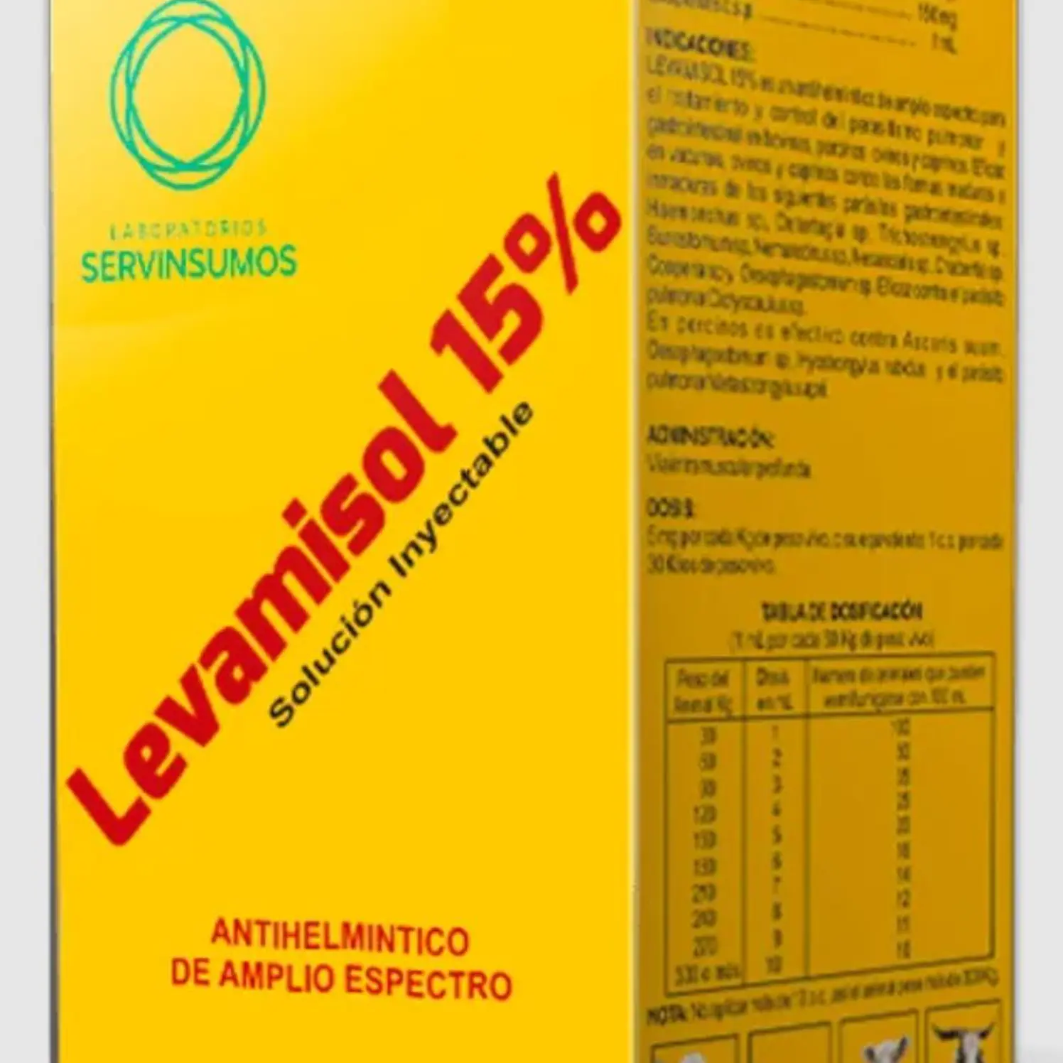 Antiparasitario Levamisol 15% Inyectable x20ml Servinsumos