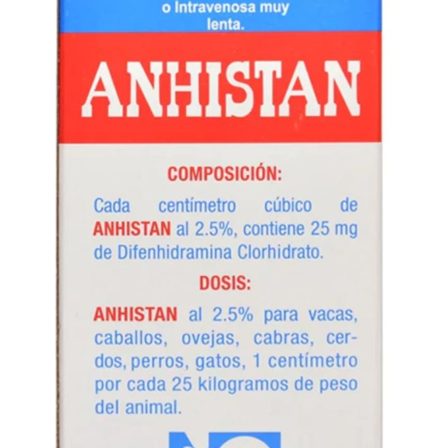 Anhistan Antihistaminico Inyectable x100ml