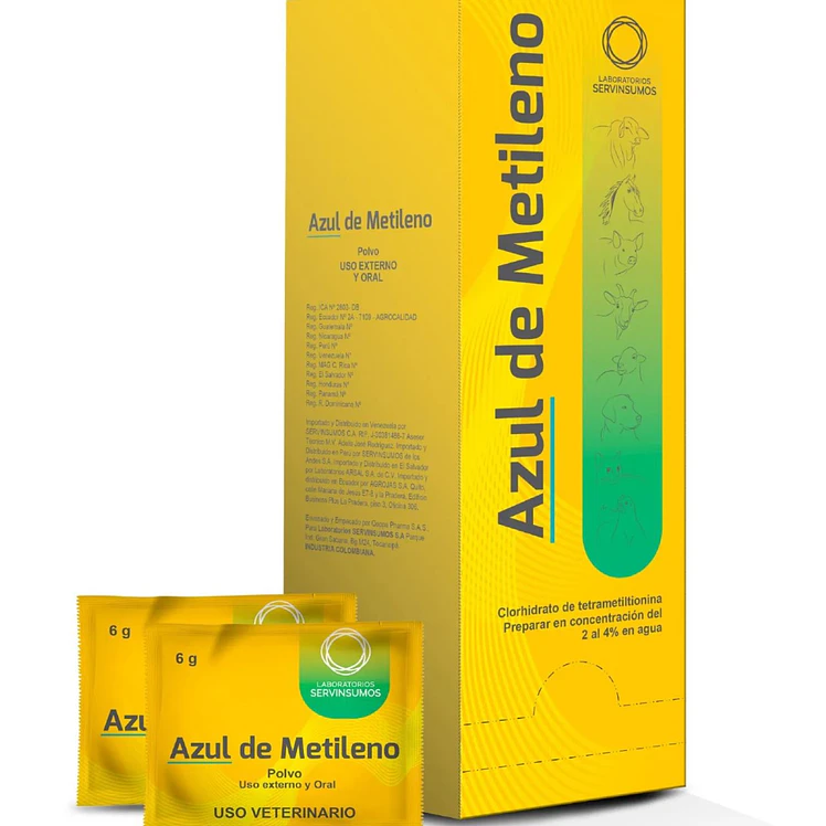 Azul De Metileno x 6g Caja x 30 Sobres