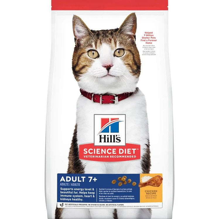 Hills Gatos Adultos Senior 7+ 4 lb Energia Vitalidad