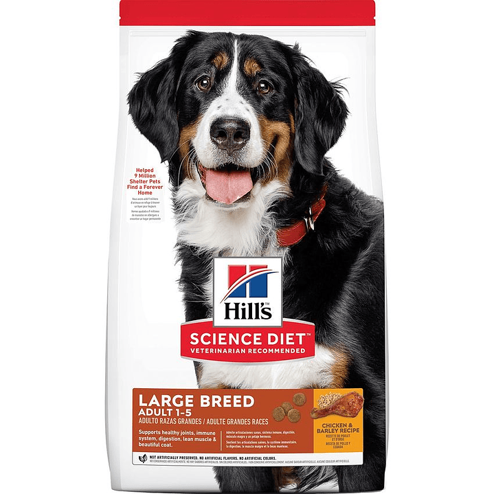 Hills Perros Adult Large Breed Adulto Razas Grand 15lb