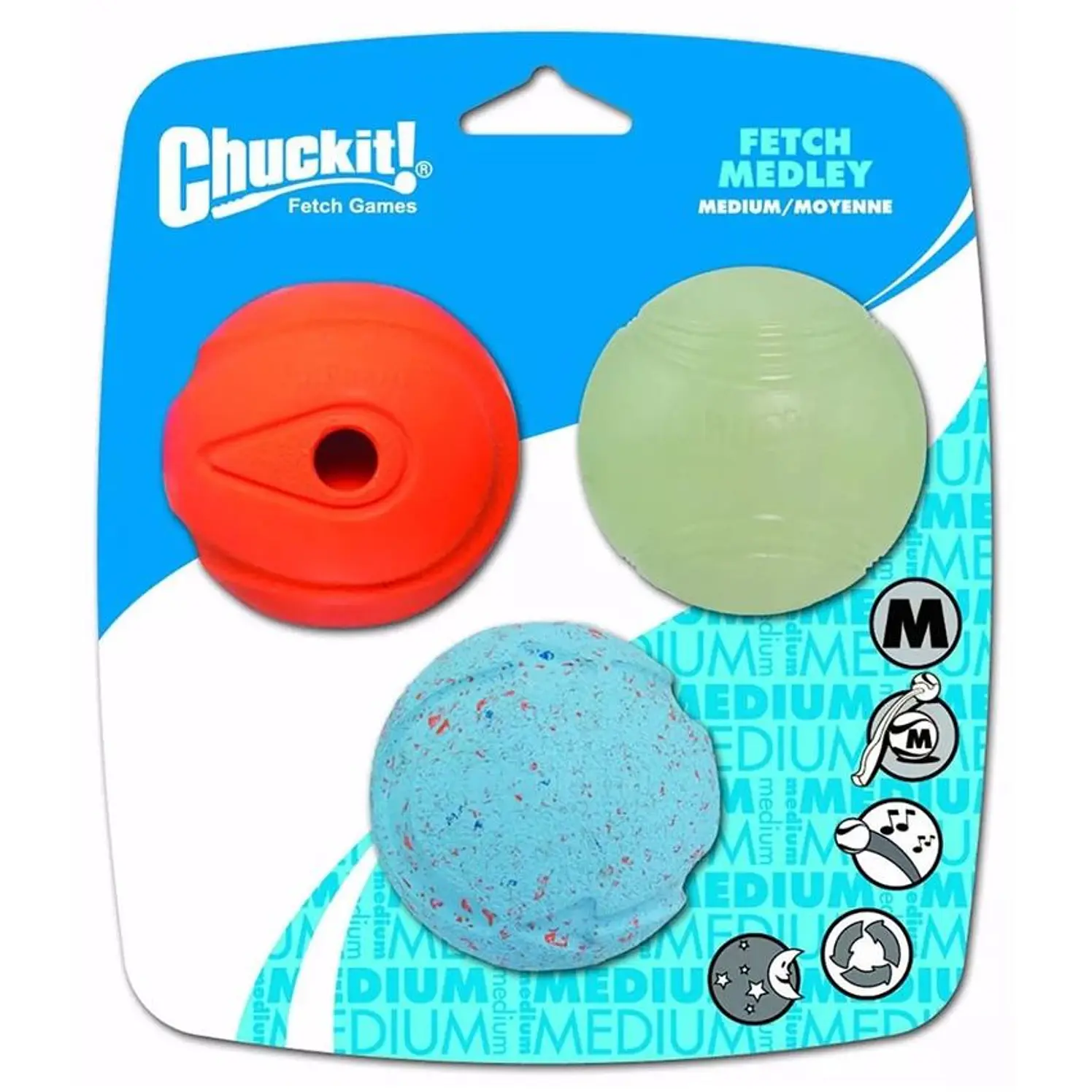 Juguete Perros Chuckit Fetch Medley Medium 3 Unidades