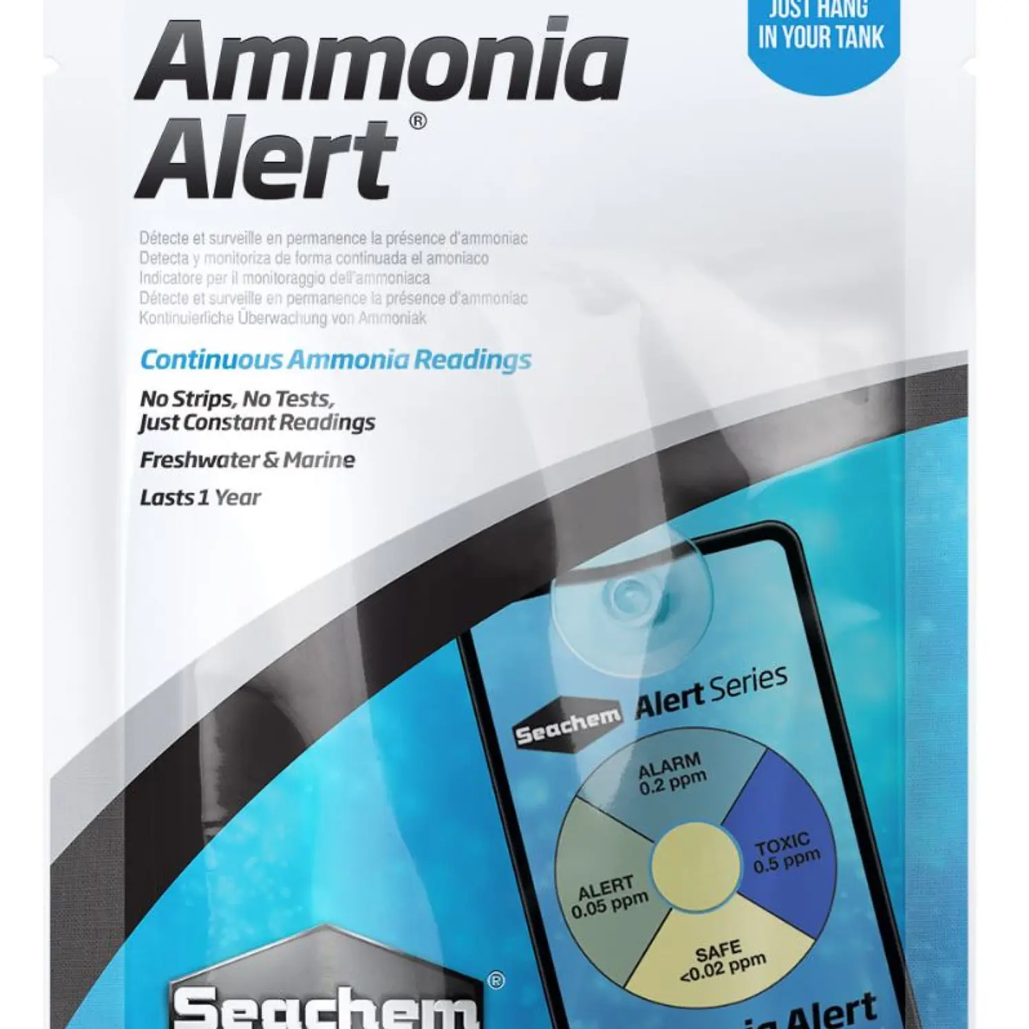 Seachem Ammonia Alert Monitoreo Continuo Acuario Peces