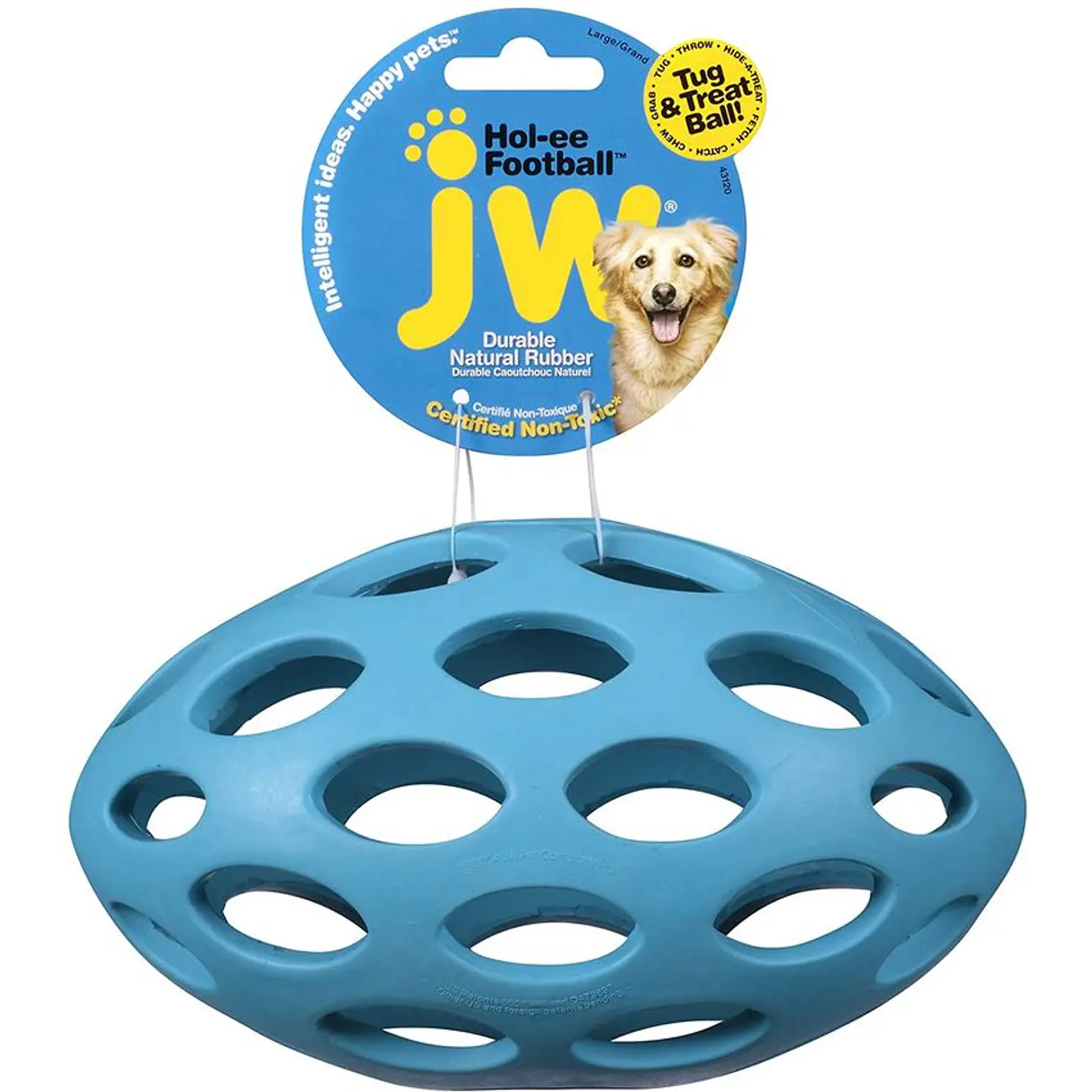 Juguete Perros Jw Holee Football Goma Elástico Resiste Xs