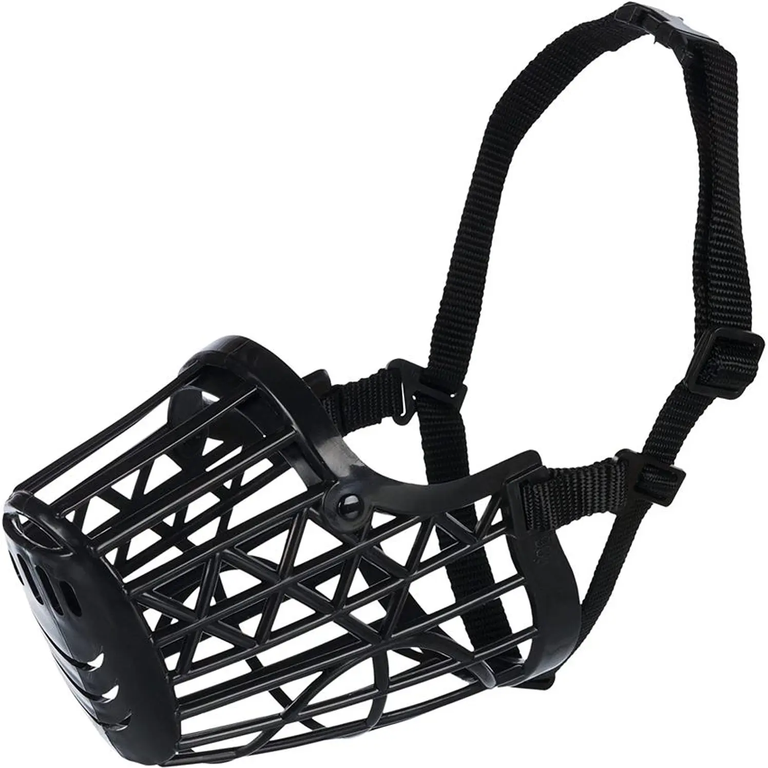 Bozal Perro Trixie Plastico Malla Gruesa Ajustable Talla S