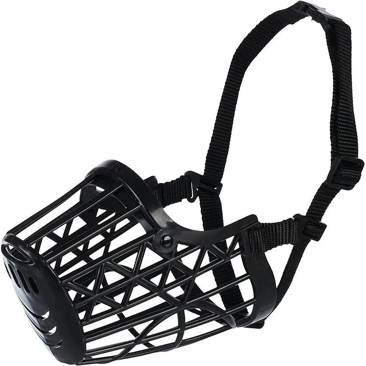 Bozal Perro Trixie Plastico Malla Gruesa Ajustable Talla S