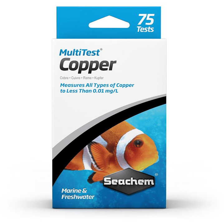 Seachem MultiTest Cobre 75 Pruebas