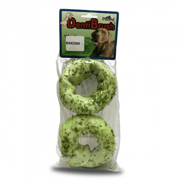 Hueso Carnaza Perro Forma Dona 3.5 2 Pk Manzana Verde