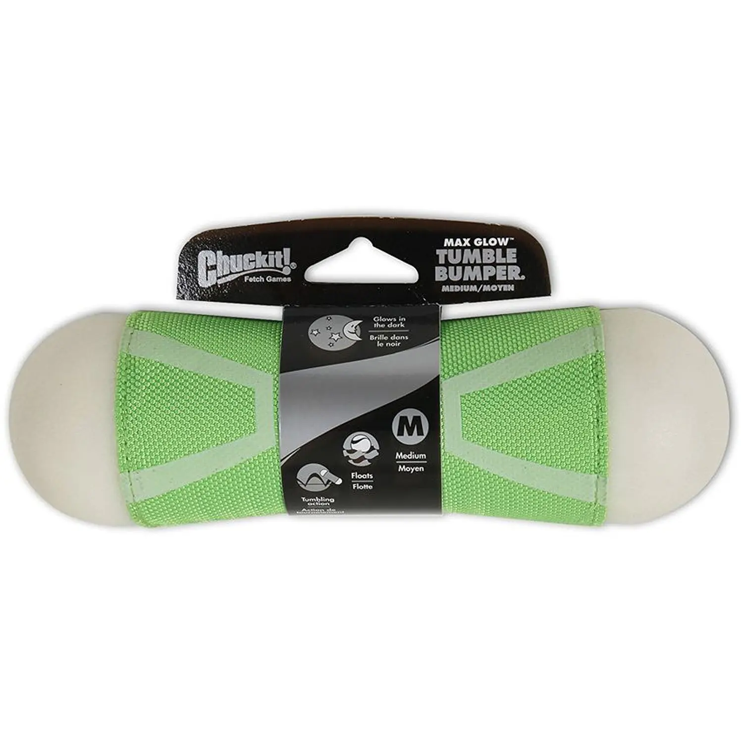 Juguete Perros Chuckit Tumble Bumper Max Glow Fluorecente M