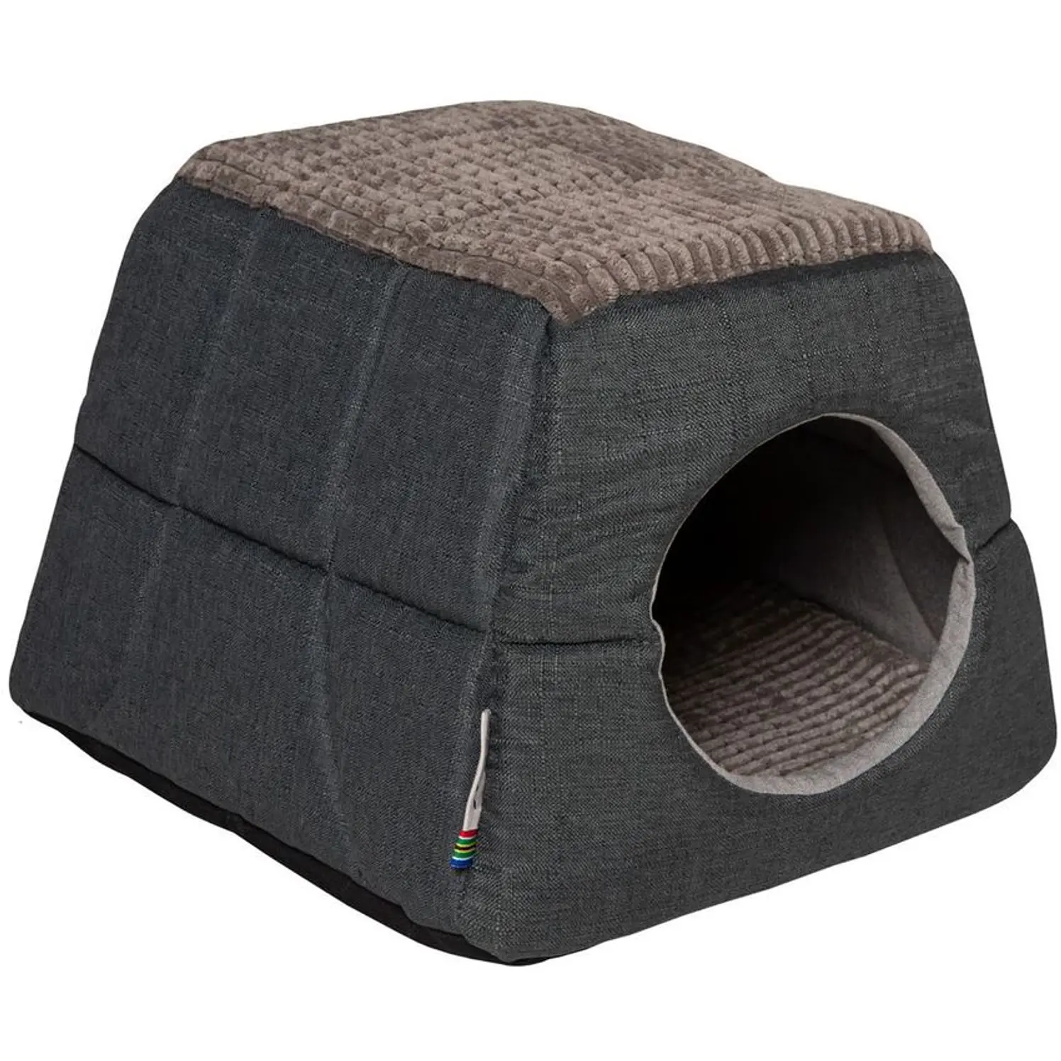 Cama Colchoneta Gatos Rogz Oslo Igloo Pudz Oliva 2en1